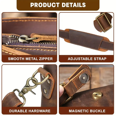 Mark - Retro Stil Aktovka Messenger Torba