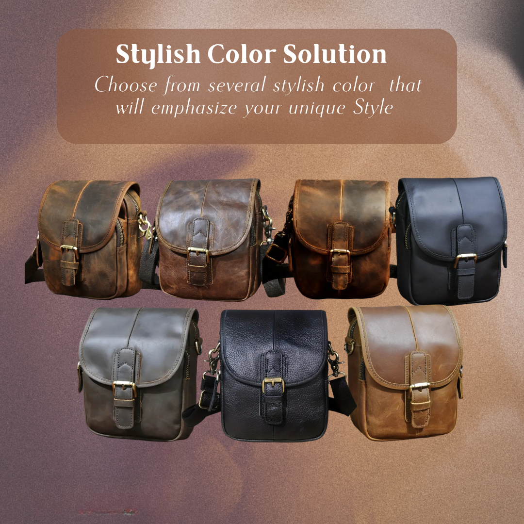 Luke - Kompaktna kožna torbica sa preklopom na kopču