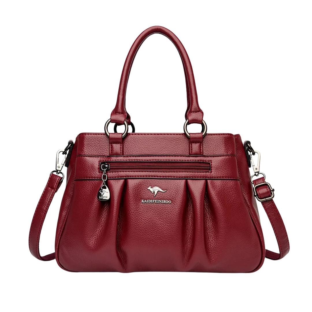 Clara - Elegantna Torba sa Plisiranjem i Kaišem za Rame