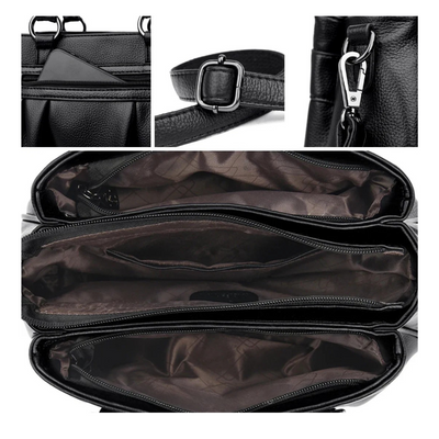 Clara - Elegantna Torba sa Plisiranjem i Kaišem za Rame