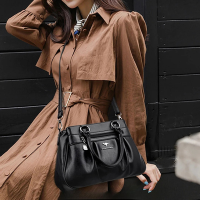Clara - Elegantna Torba sa Plisiranjem i Kaišem za Rame