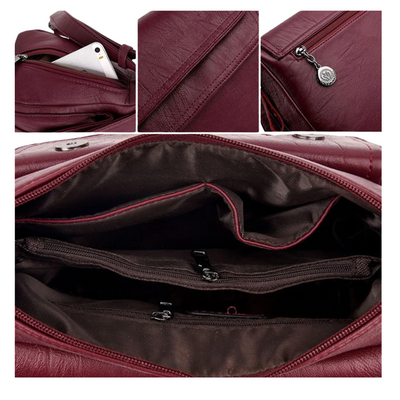 Marina - Vintage Torba Preko Ramena sa Višenamenskim Preklopom