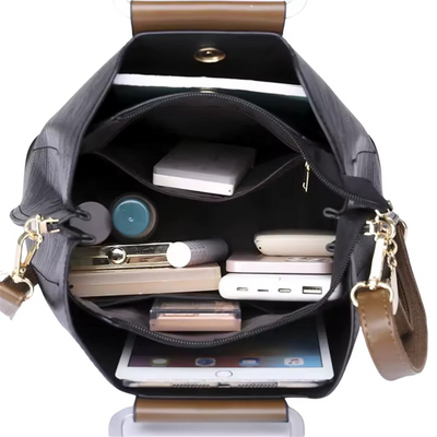 Rosa - Chic Torba sa Dvostrukim Drškama i Pojasevima za Preko Tela