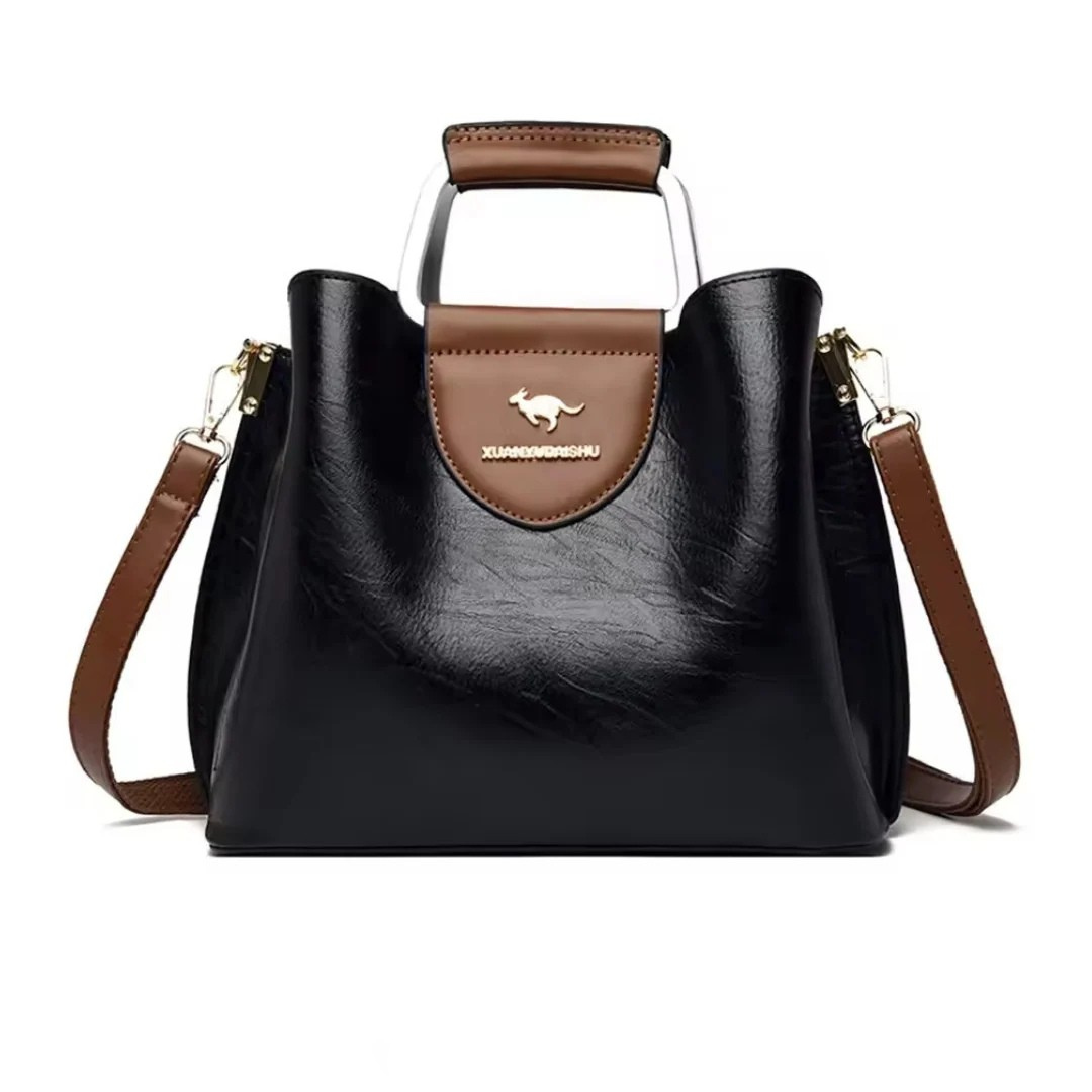 Rosa - Chic Torba sa Dvostrukim Drškama i Pojasevima za Preko Tela