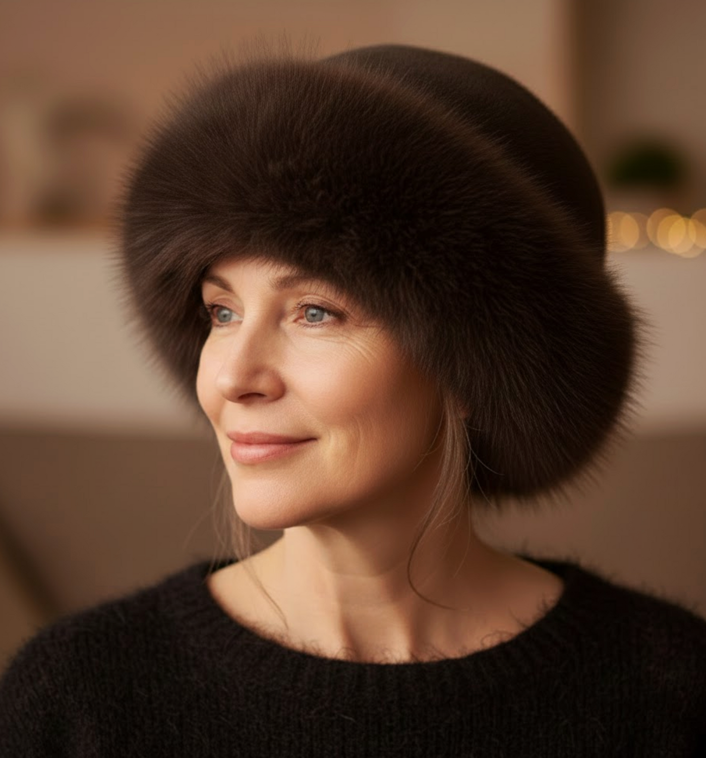 EMBER | LUXE KAPA OD FLEKA - JEDNA VELIČINA