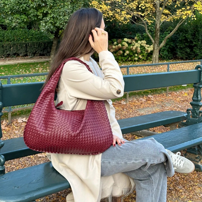 Siena - Klasična Woven Hobo Torba