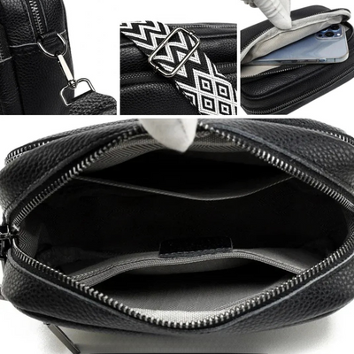 Mila - Moderna Torba za Preko Tela sa Paternom Trakom