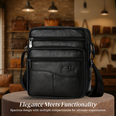 Carter - Kožna višenamenska torba za rame za muškarce