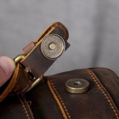 Jason - Premium smeđi kožni ranac