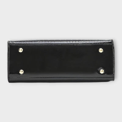 Olivia - Sjajna Torba sa Krokodilskim Uzorkom