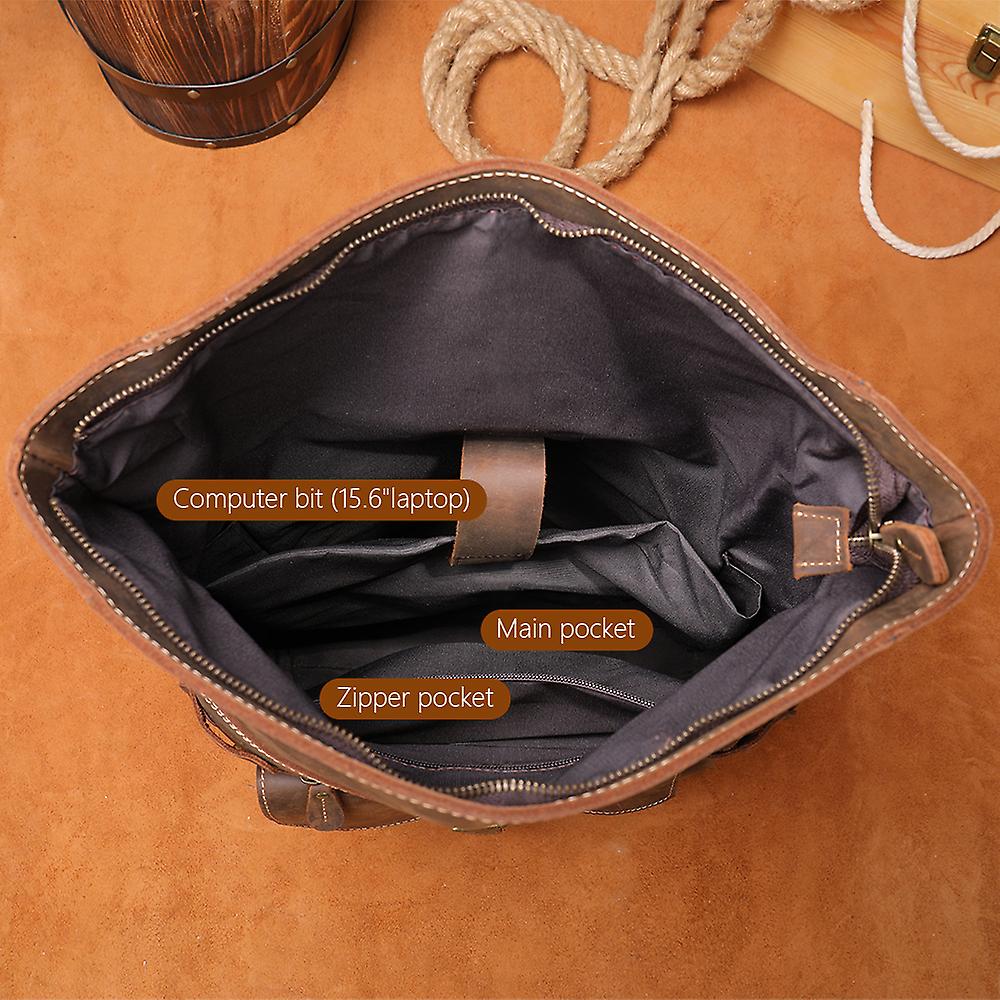 Larry - Muški Retro Kožni Ranac