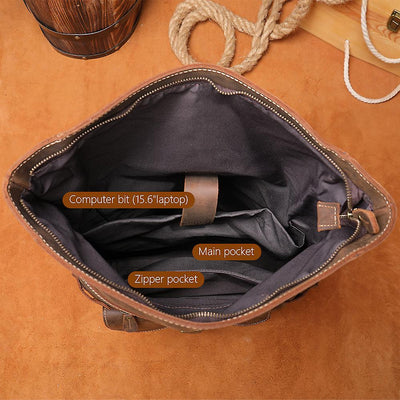 Larry - Muški Retro Kožni Ranac