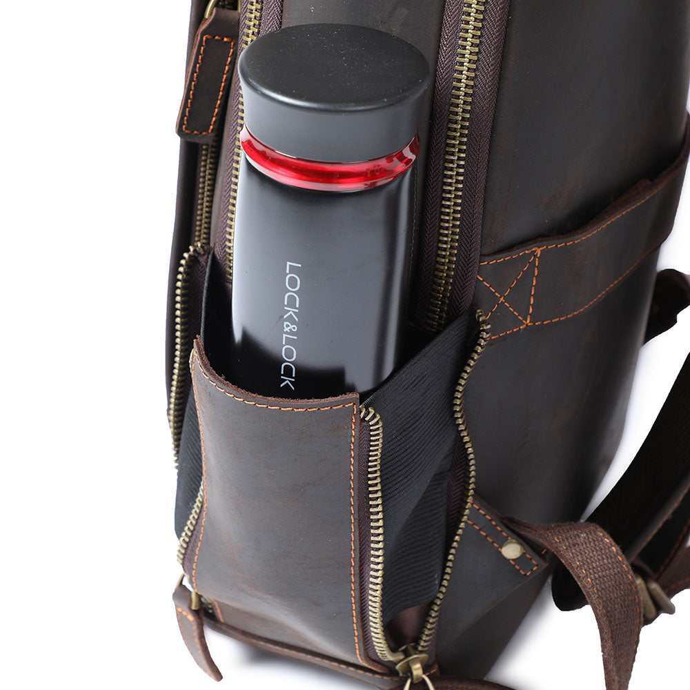 Andrew - Muški kožni ranac za laptop