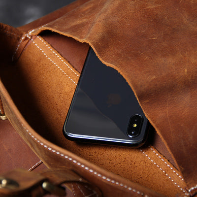 Jeffrey - Izdržljivi Klasični Kožni Ranac