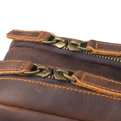 Robert - Retro Kožni Putni Ranac