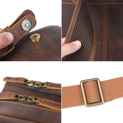 Robert - Retro Kožni Putni Ranac