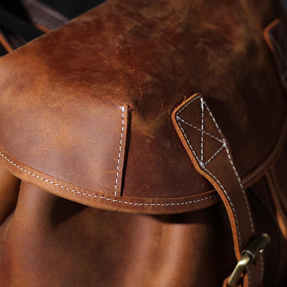 Jeffrey - Izdržljivi Klasični Kožni Ranac