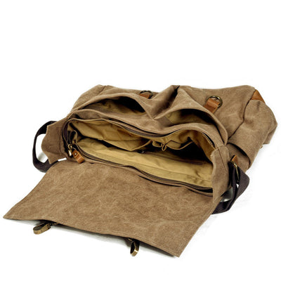 Scott - Muška torba od voskiranog platna i kože