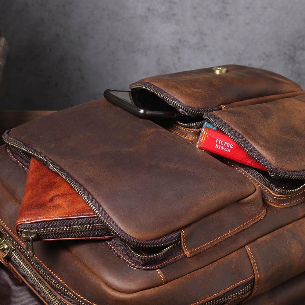 Robert - Retro Kožni Putni Ranac