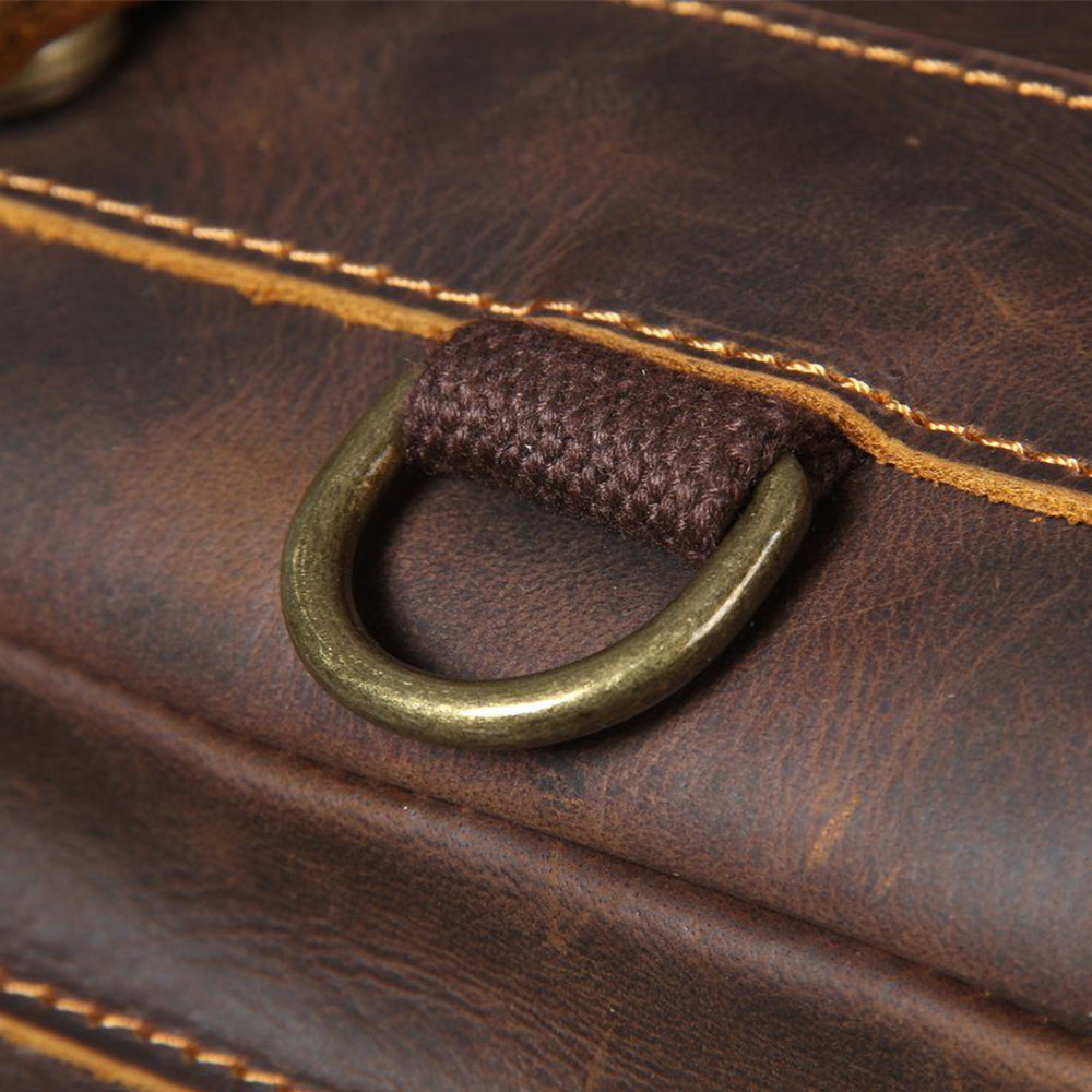 Jason - Premium smeđi kožni ranac